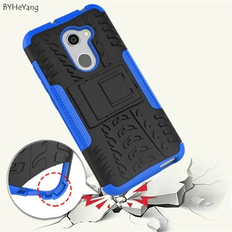 Чехол BYHeYang для Alcatel A3 Жесткий из мягкого силикона A 3 a3 5046 5046Y 5046D с держателем 5 0
