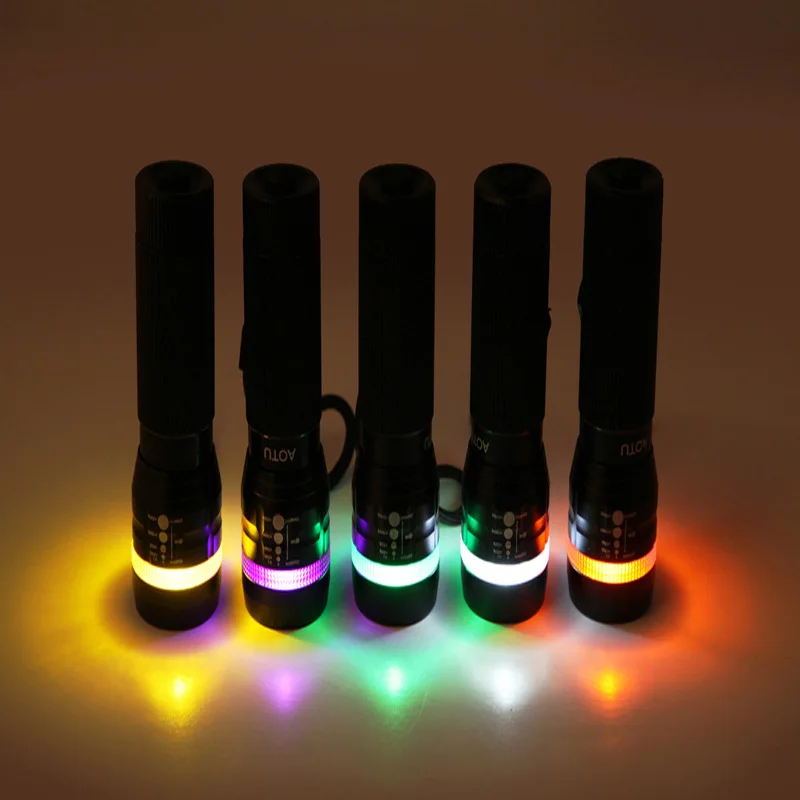 Q5 strong flashlight LED long-range focusing outdoor self-defense riding mini tactical 18650 pen light keychain | Всё для походов и