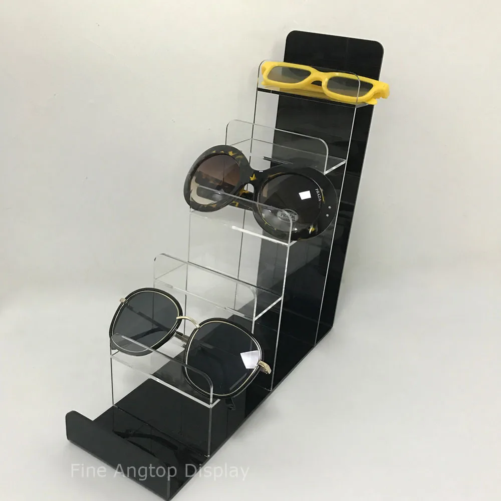 Acrylic 6-tier Wallet Display Jewelry Stand Sunglasses Holder