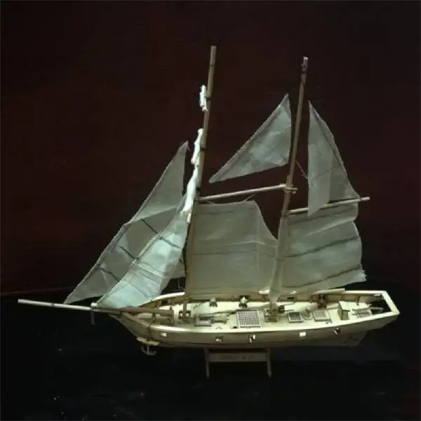 Standard RCtown 1:100 весы деревянная парусная лодка корабль наборы для дома DIY модель Домашняя Декоративная лодка Подарочная игрушка для детей zk30 - Цвет: Standard