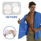 Вкладыши от пота 100, 200подушечки для подмышек шт., дезодорант для женщин и мужчин, впитывает пот, защищает подмышки, чистящие сухие прокладки