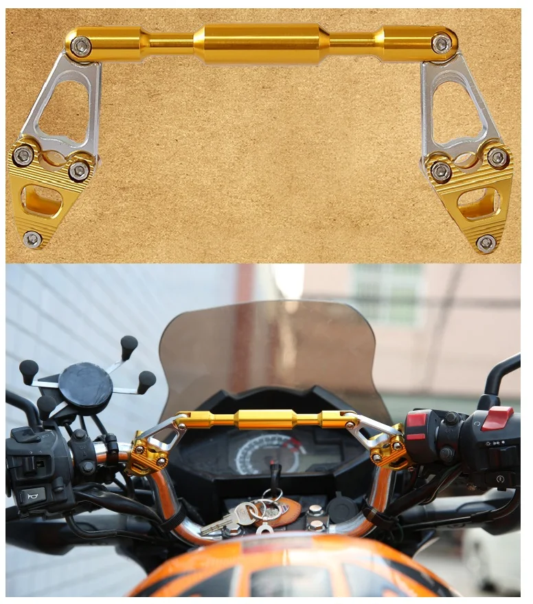 Регулируемая поперечная штанга для мотоцикла с ЧПУ усиленная рукоятка руль