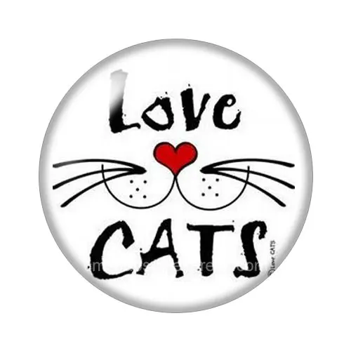 J Новые милые кошки 10 шт Смешанные 12 мм/16 мм/18 мм/25 мм круглые фото стеклянные кабошон демонстрационные с плоской задней частью делая результаты ZB0655 - Цвет: J