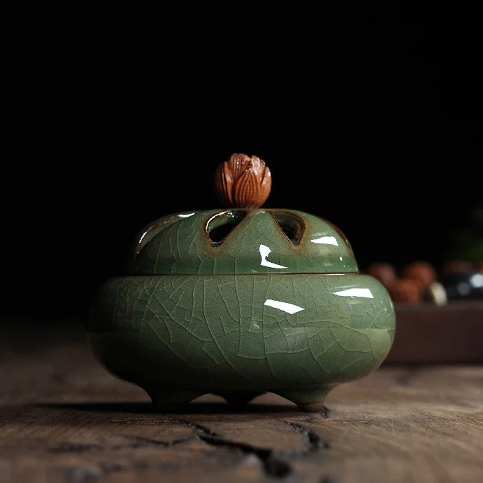 Новое поступление буддистская курильница WIZAMONY Longquan Celadon из сплава для благовоний