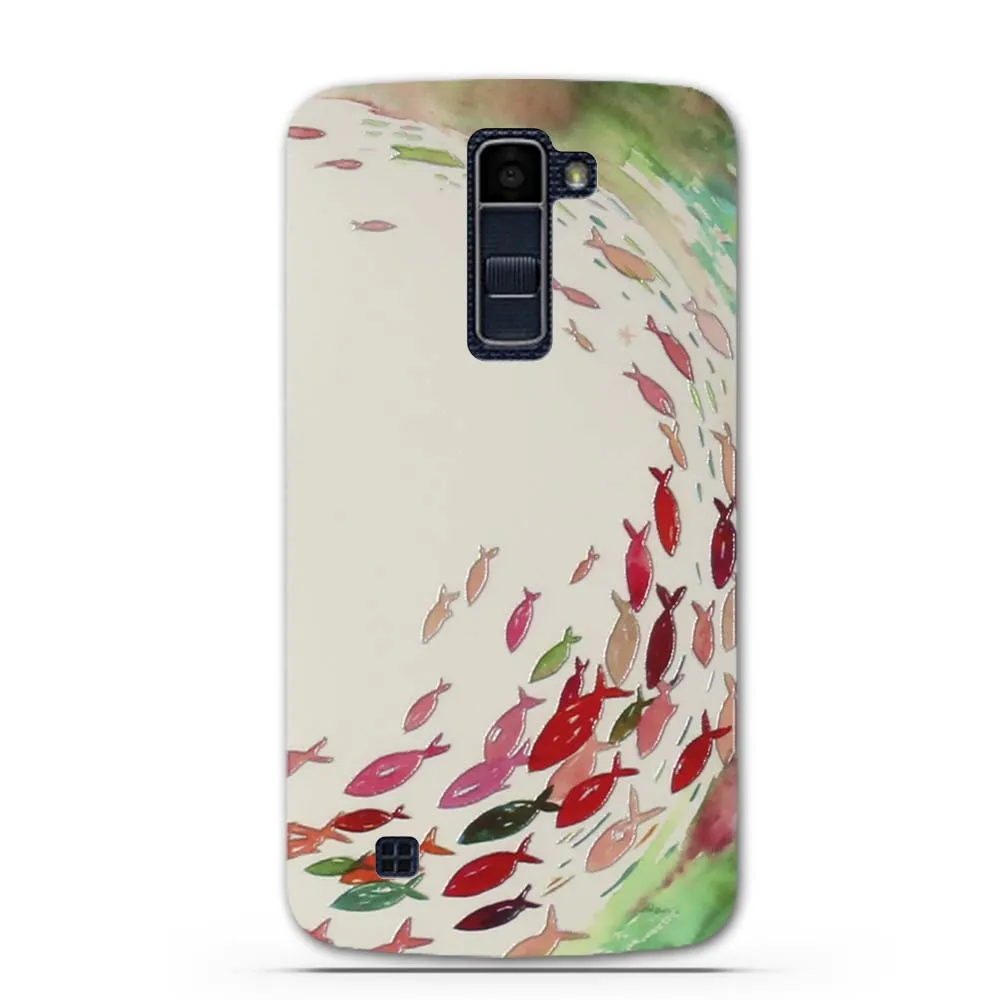 Мягкий чехол из ТПУ для LG K10 K 10 LTE K420N K430 K430DS 5 3 дюйма задняя крышка с цветочным