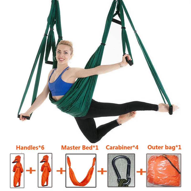 Высокая прочность Йога-гамак инверсии Trapeze антигравитации воздушная тяговым yoga