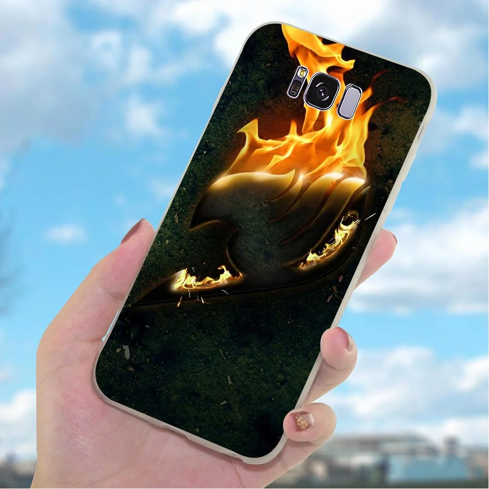 Чехол для телефона с мангой и сказочным хвостом Galaxy Samsung S9 чехол S10 Plus M10 M20 M30 S7 Edge S6