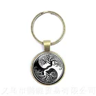 Женский брелок для ключей Yin Yang, брелок для ключей в виде дракона, Китай