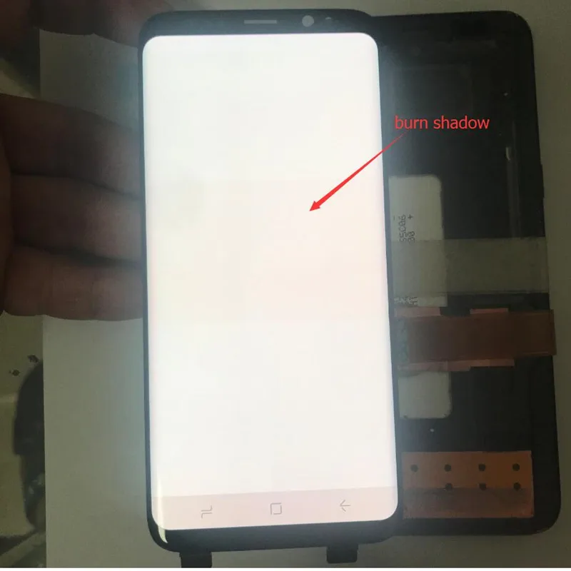 Сжигаемый в тени ЖК s для samsung Galaxy S8 G950U ЖК-дисплей с рамкой сенсорный экран дигитайзер супер AMOLED