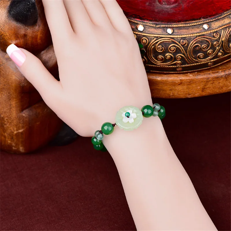 Yanting Этнические браслеты для женщин ручной работы вязаные женский цветок