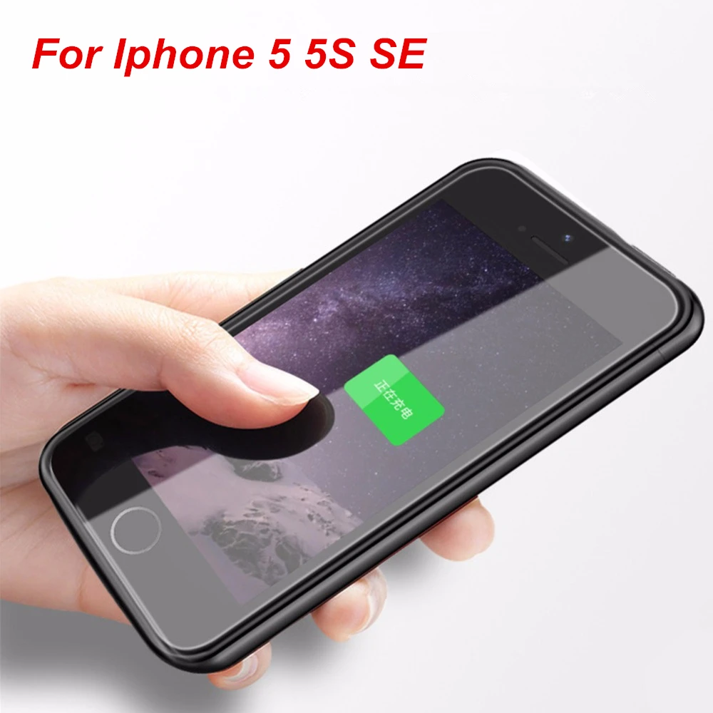 Ультратонкий чехол аккумулятор для iphone 5 4000 мАч|Чехлы с аккумулятором| |