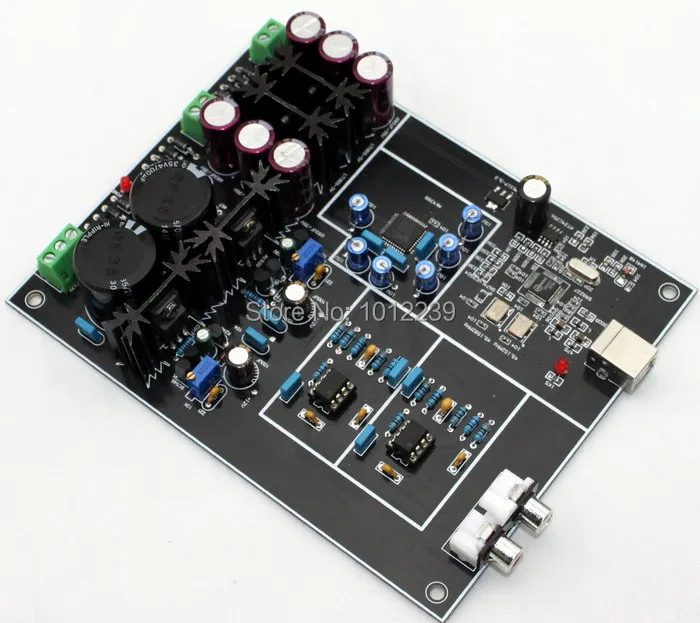 Горячая Распродажа домашняя аудио Плата усилителя/AK4399 + SA9227 DAC USB декодер плата|amp