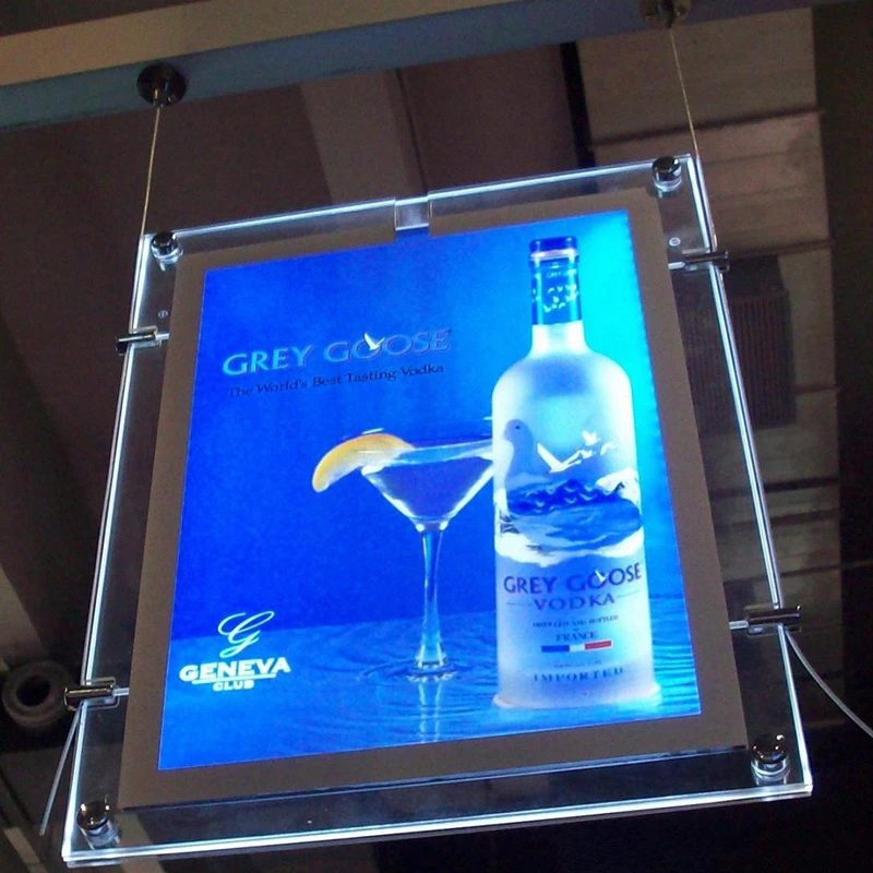 10 шт. светодиодный окна светильник карман Панель агент по недвижимости Дисплей A3