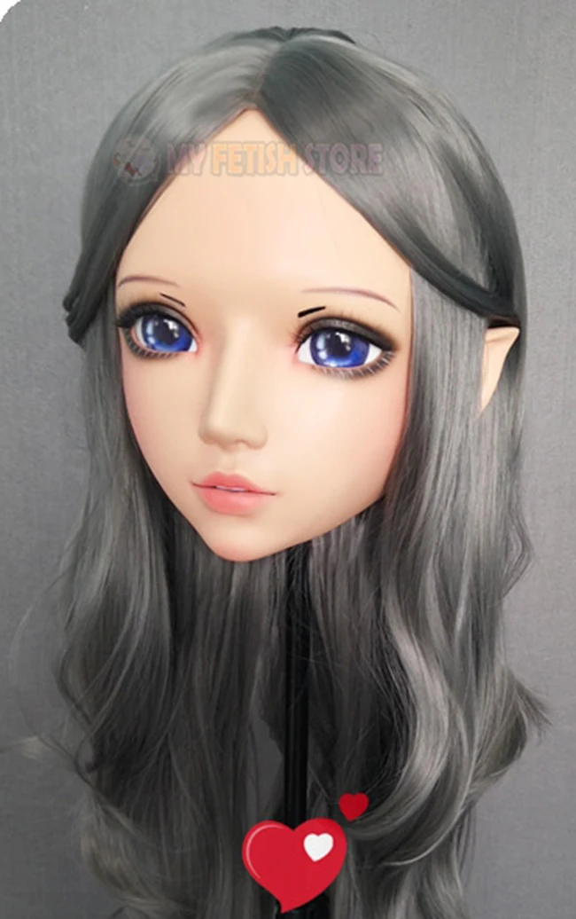 (XiaoEr3) милая девочка каучуковые полуголовы кигуруми BJD глаза Трансвестит Косплей