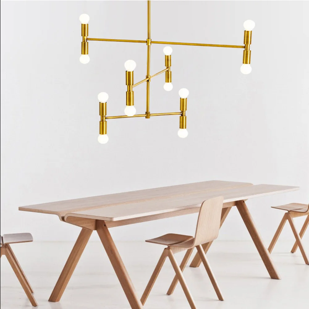 

Modern Fashion Nordic Black Gold Led Ceiling Suspended Chandelier Lighting Lamp for Kitchen Living Room Loft Bedroom Living room