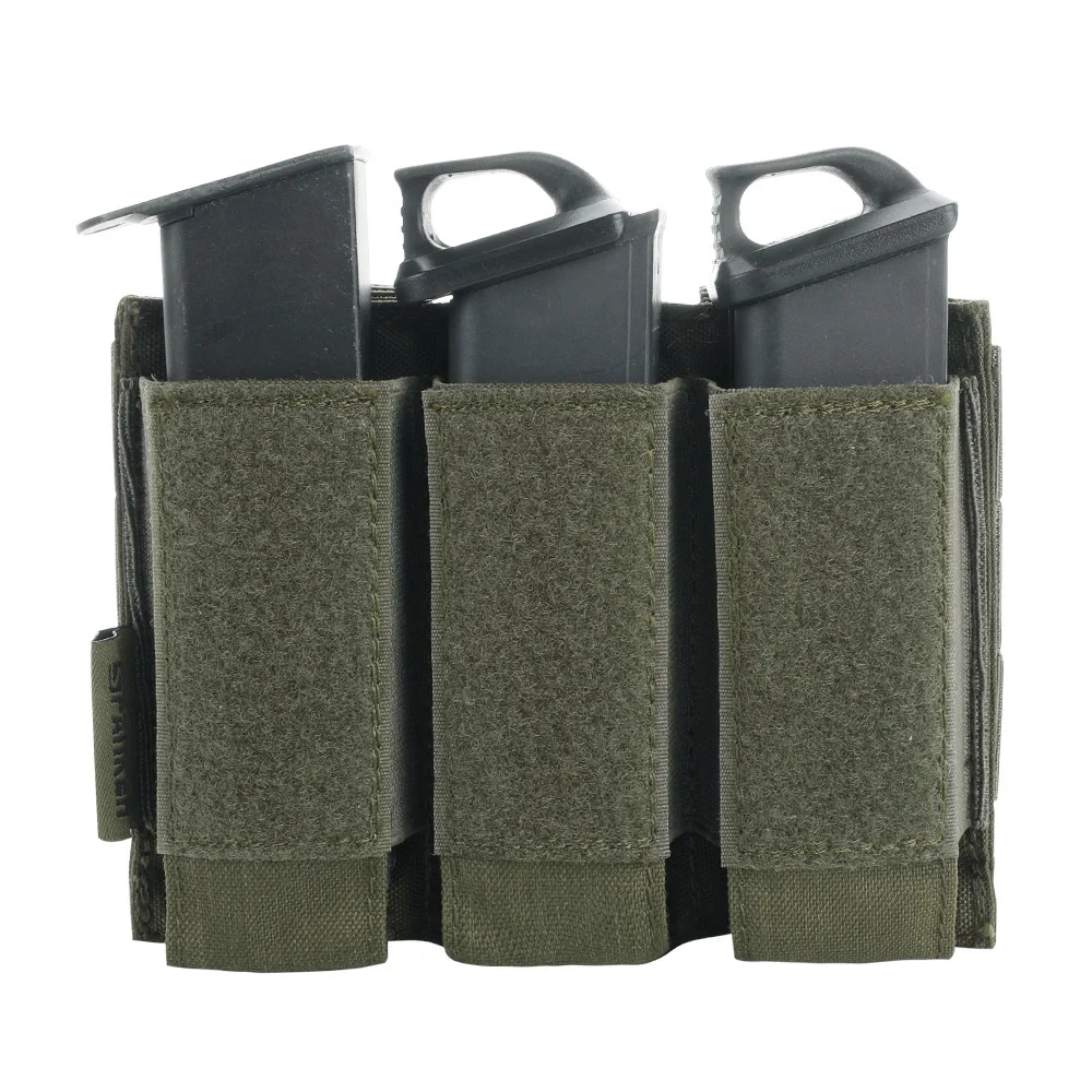 Отличные Элитные бизань военный пистолет Molle журнал сумка Тактический тройной зажим Чехлы Glock пистолет клип аксессуары