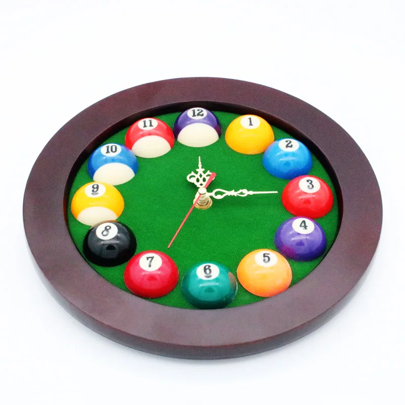 Promotion Snooker Billiard Pool Ball round Clock Products | Спорт и развлечения