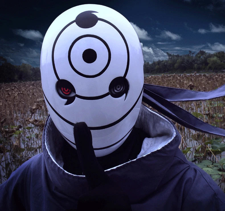 Аниме Наруто Учиха Обито маска Tobi Obito ниндзя Акацуки Мадара Косплей Маски для