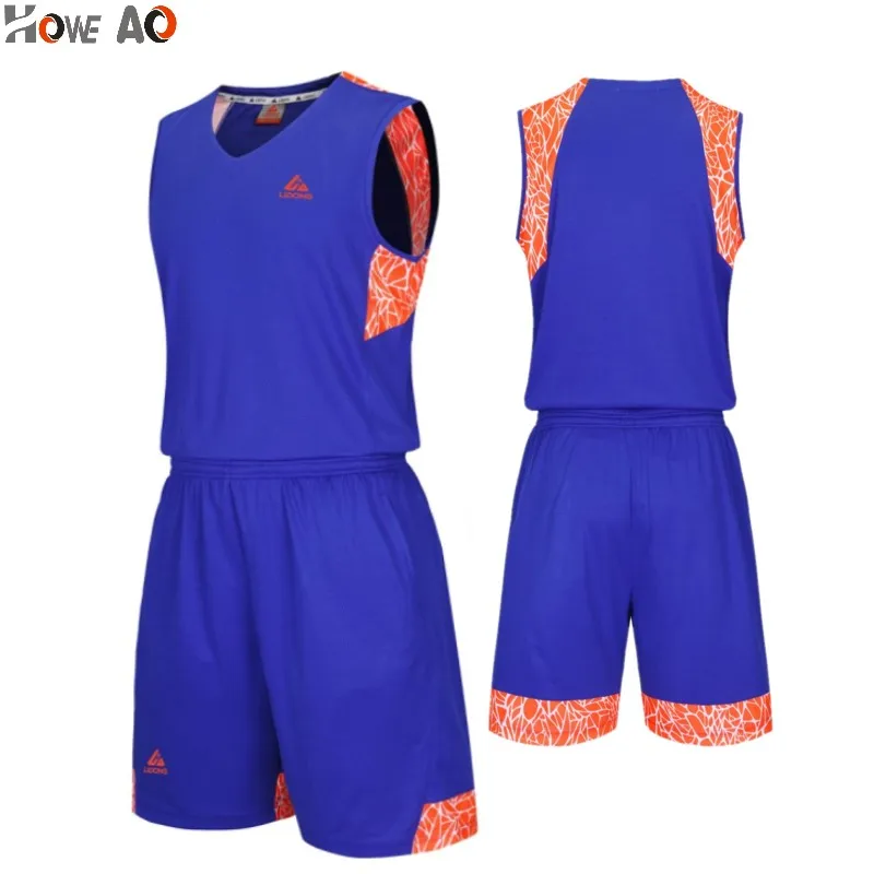 

HOWE AO Men Women Basketball Jersey Sets Uniforms Breathable Basketball Sports Kit Jerseys Shirts Shorts Quick Dry Custom Made