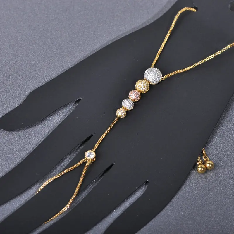 Женские браслеты в форме мяча MECHOSEN ювелирные изделия из меди с блестящим