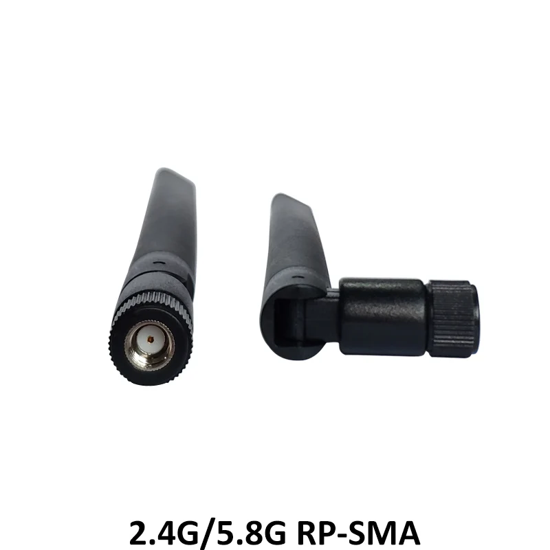 2 шт. 4 ГГц 5 8 телевизионные антенны реальные 5dBi RP-SMA разъем Dual Band Wi-Fi антенна + 21 см SMA