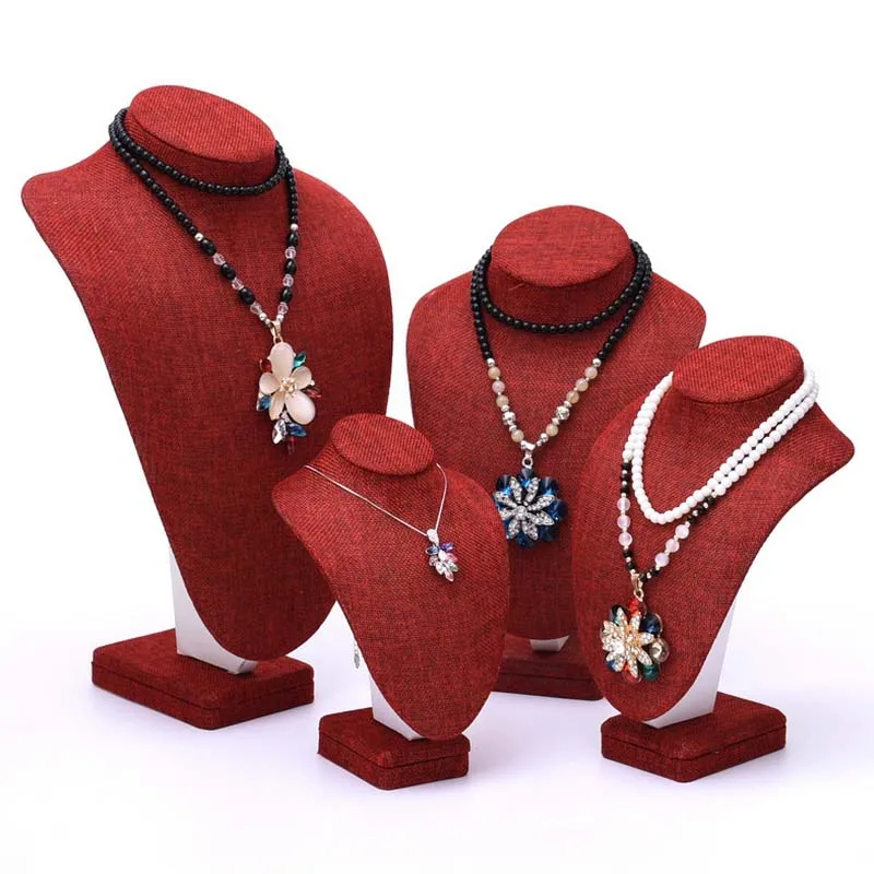 

Linen Models Like Cervical Neck Jewelry Display Stand Hand Jewelry Necklace Pendant Jewelry Display Holder