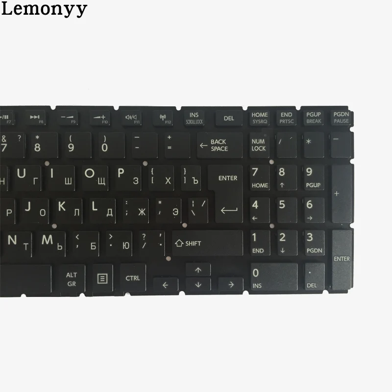 Новинка Клавиатура для ноутбука Toshiba Satellite L50-B L55-B L50D-B L55DT-B S50-B S55-B русской клавиатуры ноутбука черный/белый