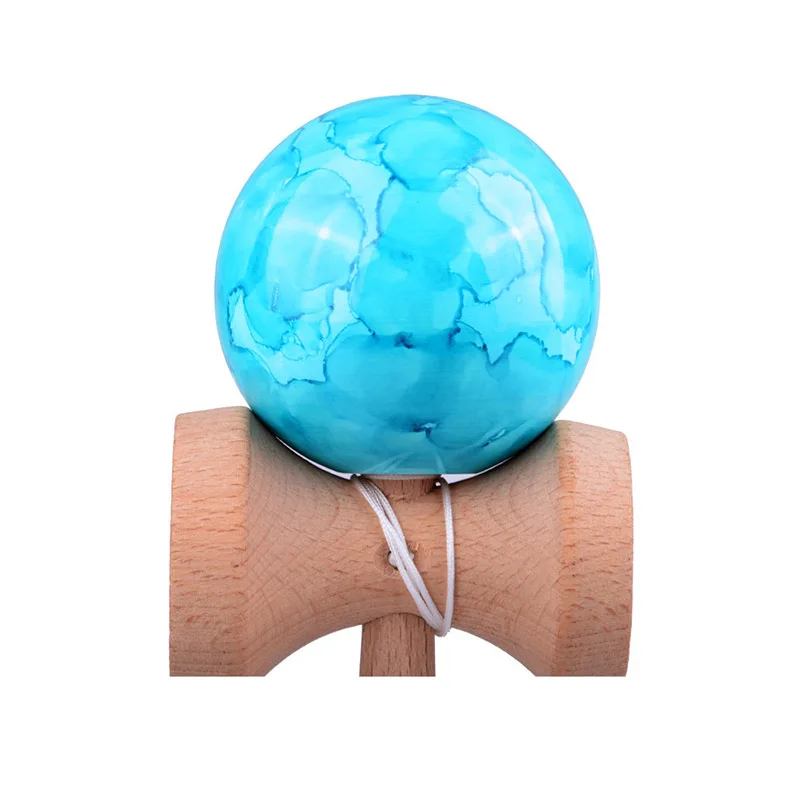 6 см мраморные цветные деревянные шары Kendama, умелые шарики для жонглирования, профессиональные игрушки для игр на открытом воздухе для детей и взрослых