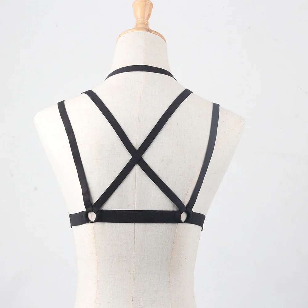 New arrived sexy lady cup-less bra belt club women caged binding underwear lingerie pastel goth garterbelt harness | Женская одежда