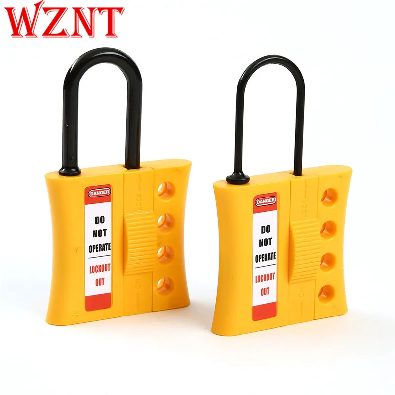 Промышленная безопасность, изоляционный замок с 4 отверстиями, нейлоновый замок, крюк, расширитель, энергетическая изоляция, отключение, техническое обслуживание, блокировка блокировки