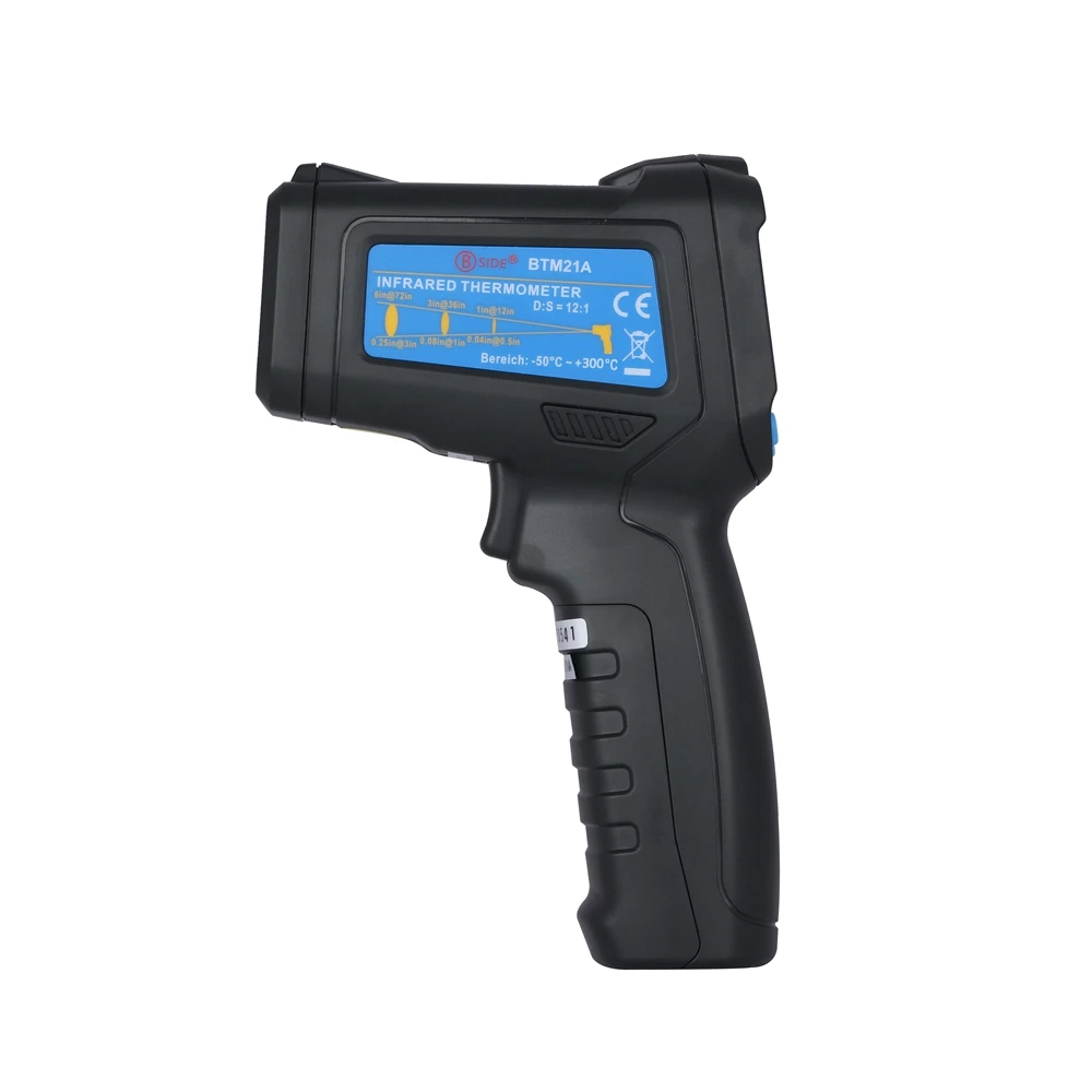BSIDE BTM21A Handheld non-contact infrared thermometer color liquid crystal display digital gun laser ( -30-300 C ) | Инструменты