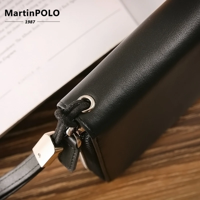 MartinPOLO кошелек из натуральной кожи для женщин визитница кредитных карт RFID защита