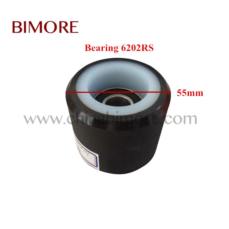 BIMORE Escalator опорные ролики для перила диаметр 60 мм толщина 55 подшипник 6202 2RS