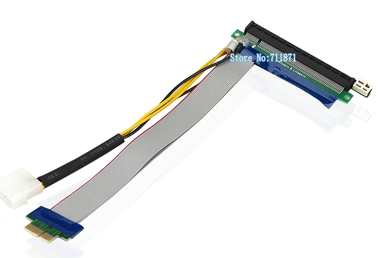 1X к 16X PCI Express Видеокарта удлинитель с внешним источником питания PCI-E конвертер для
