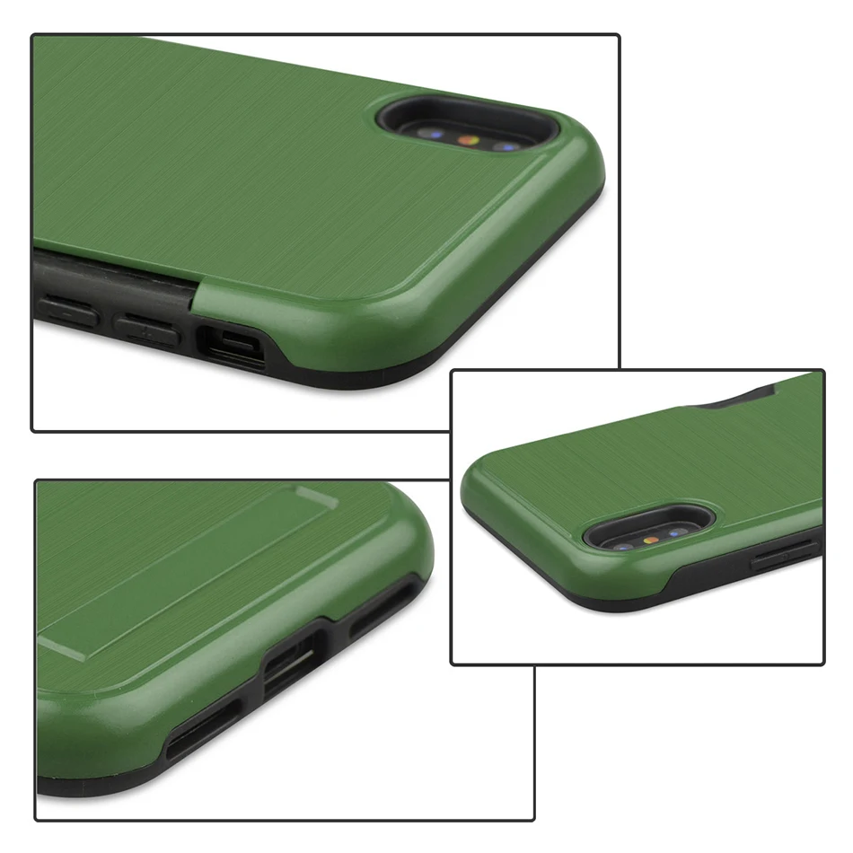 Ультратонкий чехол для телефона iPhone X XR XS Max 7 6s PC+ TPU чехол для samsung Galaxy S10 S9 Plus S8 Note 8 9 откидная задняя крышка