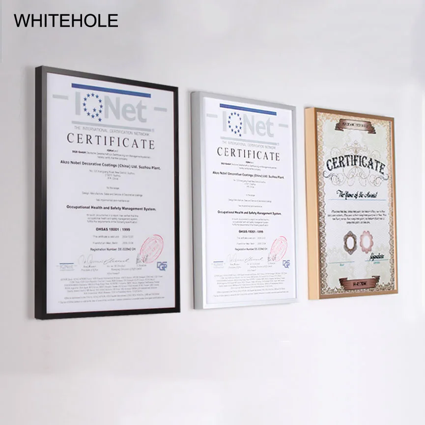 Рамка для фотографий с металлическим сертификатом 3 шт./компл. фоторамка 10x15 15x20 см