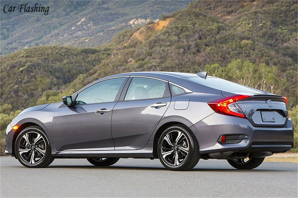 Автомобиль мигает 2 шт для Honda Civic задний фонарь противотуманная лампа стоп-сигнала бампер декоративный рефлектор