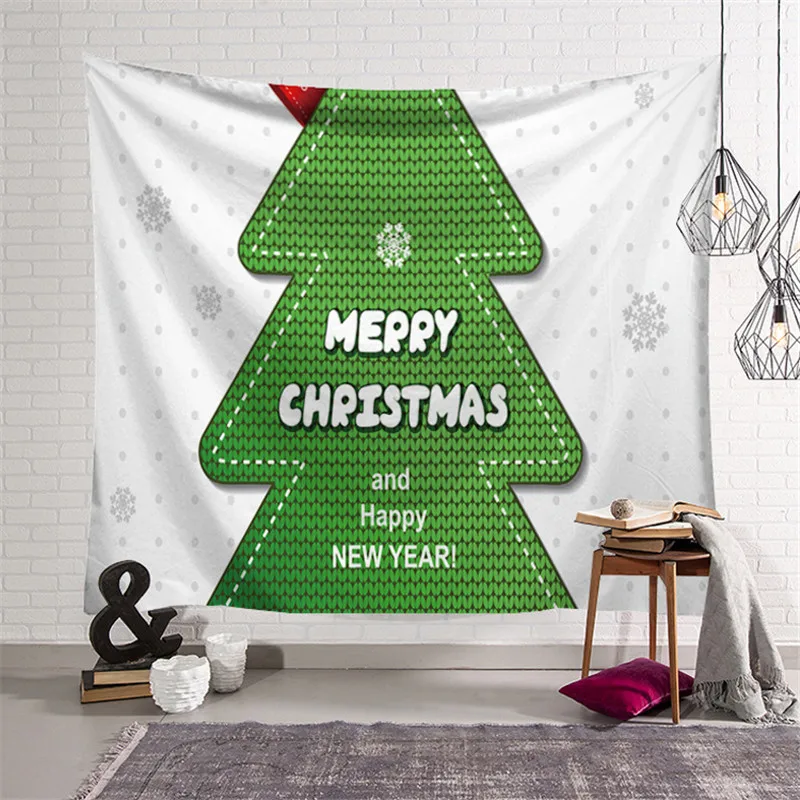 Настенный Гобелен 150*200 см украшение в стиле бохо коврик для сна с рождественским