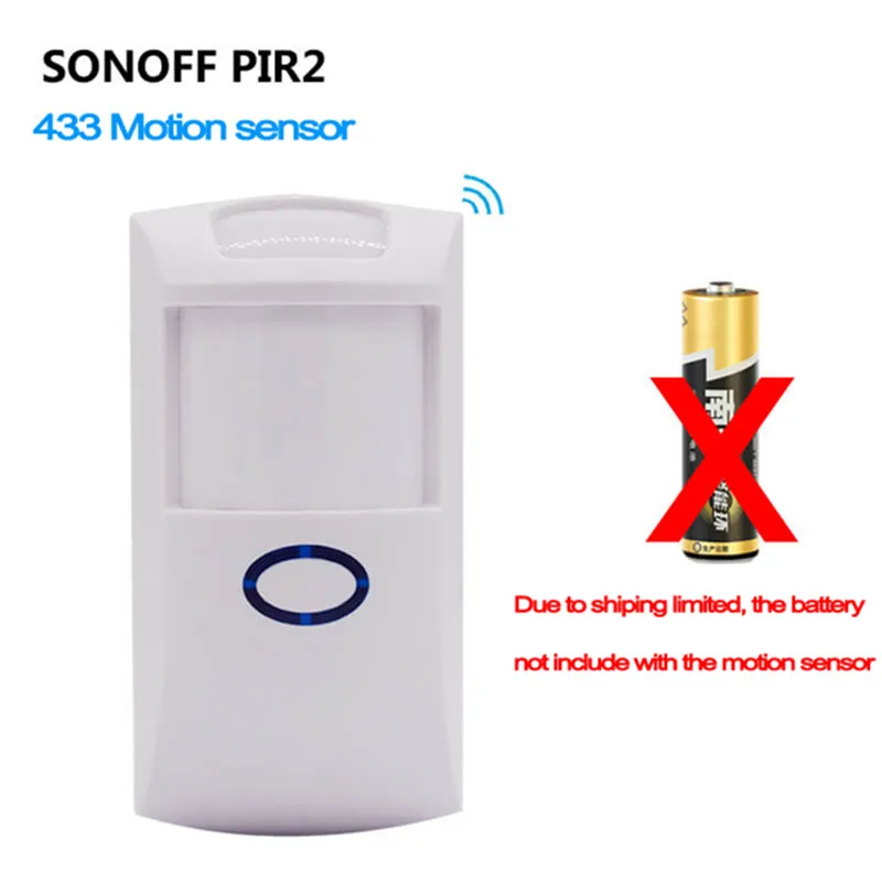 Sonoff PIR2 433 мГц Беспроводной Инфракрасный Детектор двойной инфракрасный движения