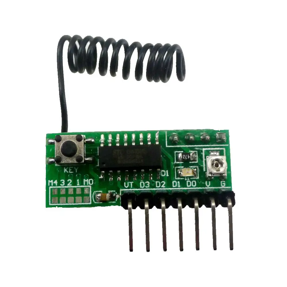RF11A04 * 1 + TB416 433 МГц PT2262 PT2272 EV1527 для Arduino кодировщик декодер RF задержка комплект