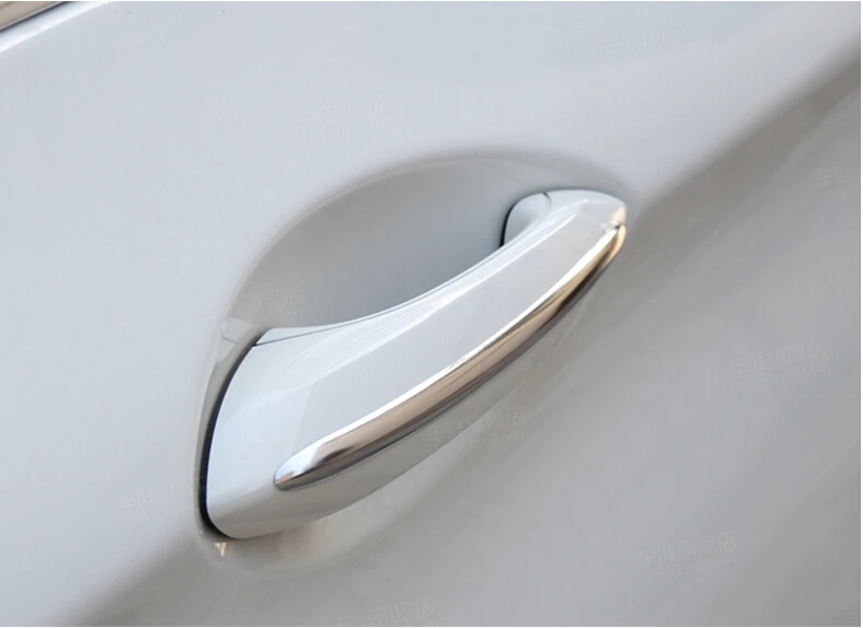 4 шт. полоски-наклейки на дверную ручку автомобиля из нержавеющей стали для BMW 5