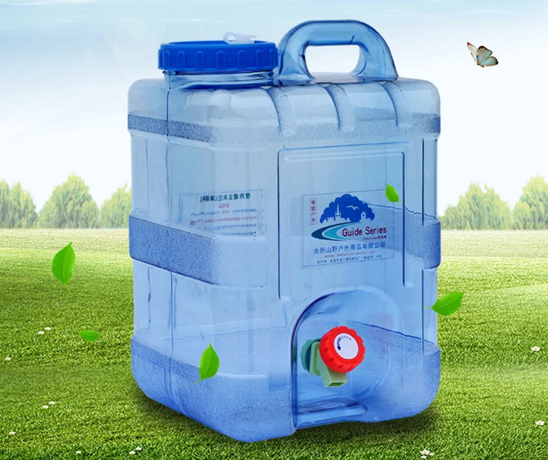 Outdoor5L 8L12L15L18L ведро для воды Пищевой ПК резервуар для воды на открытом воздухе походные аксессуары для кемпинга контейнер для воды с краном