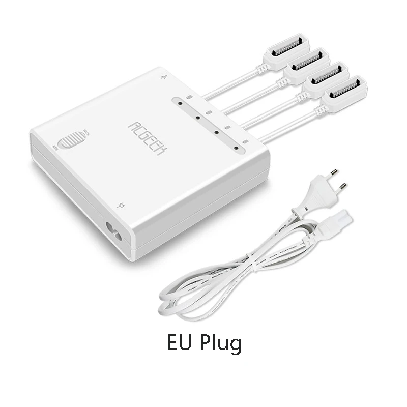 White--EU Plug-6IN1 Быстрое зарядное устройство 5в1, умное многофункциональное зарядное устройство для DJI Mavic 2 Pro/Zoom Drone, зарядный концентратор для DJI Mavic 2 Pro Zoom - Цвет: White--EU Plug-6IN1