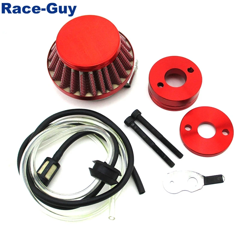 Красный 44 мм воздушный фильтр + адаптер Vstack шланг для мини-квадроцикла