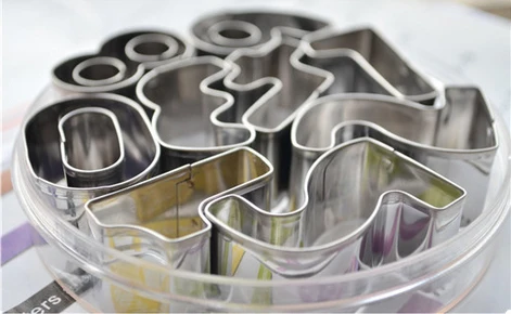 

Small 0-9 numbers Stainless steel sugar cake cutter cookie cutter 10 pieces/box