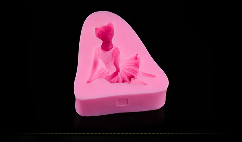 1 шт. форма для маленькой девочки DIY Форма выпечки помадка торта 3D силиконовая