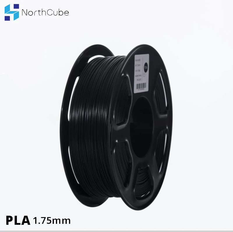 Нить PLA для 3D принтера NORTHCUBE 1 75 мм кг (0 02 фунта) +/ Черная|Материалы 3D-печати| |