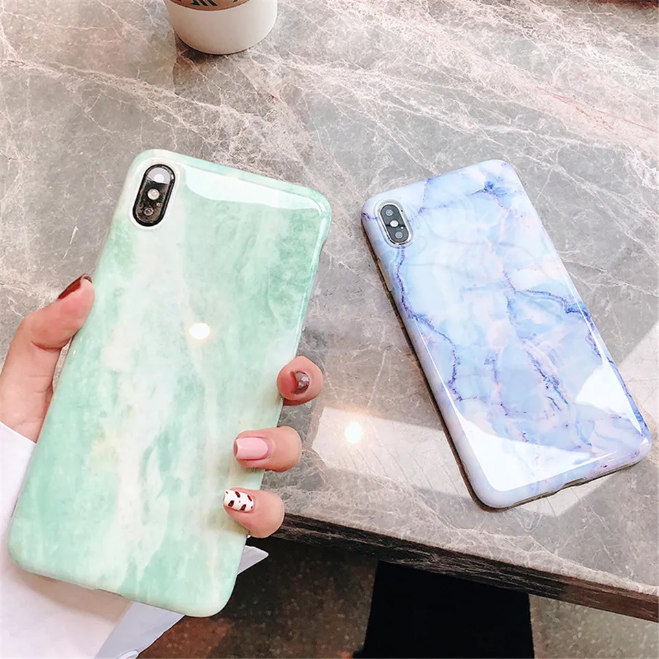 Роскошный мраморный силиконовый чехол для телефона iphone XS Max X XR 7 8 6 6S Plus мягкий из