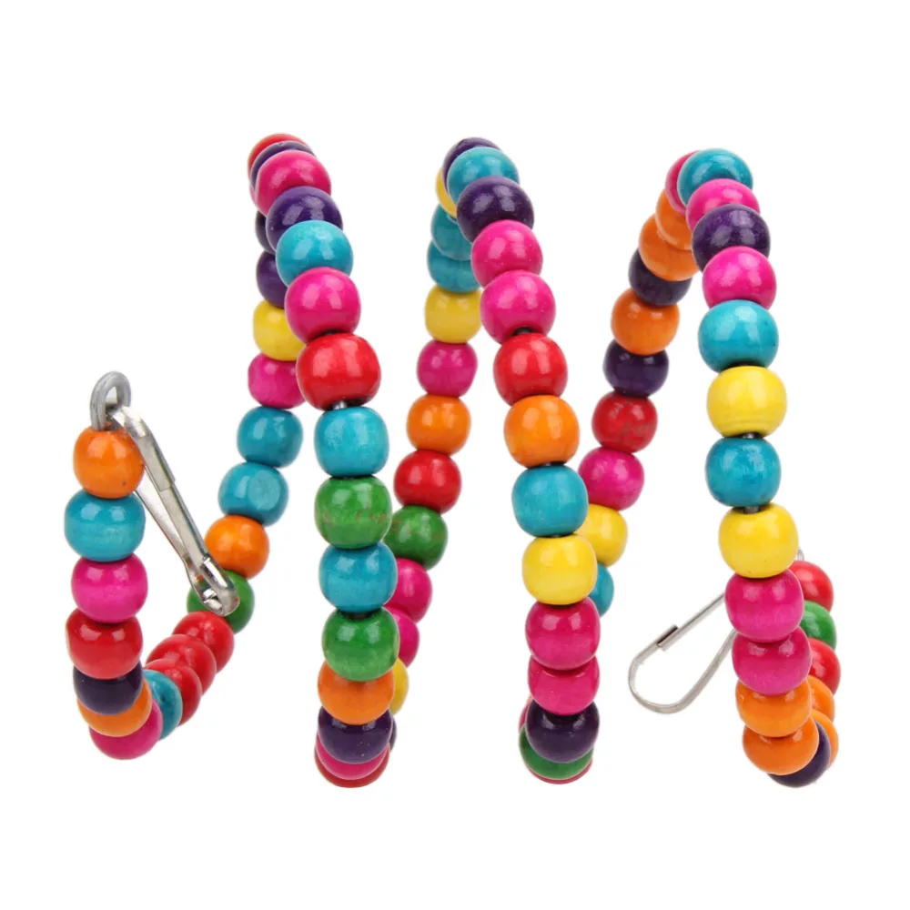 100 см деревянные игрушки для птиц качели бисерный насест попугая хомяка