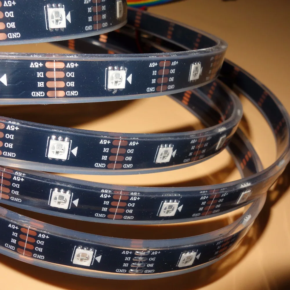 Модифицируемая светодиодная Пиксельная лента 5m 30 светодиодный s/m DC5V WS2813 RGB IP68